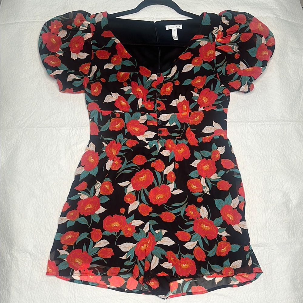 Leith Floral Puff Sleeve Romper -